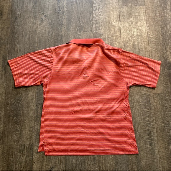 Peter Millar Golf Polo Shirt Double Mercerized Cotton Short Sleeve Stripes XL - Picture 6 of 6